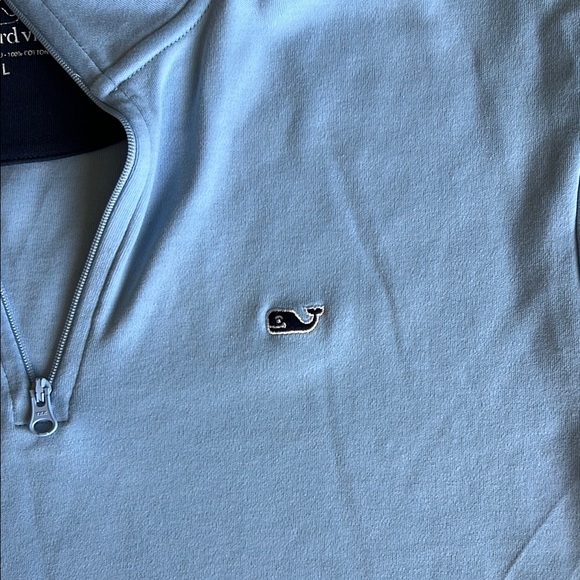 Vineyard Vines Blue Zip Up Sweater Casual Style - Picture 2 of 3